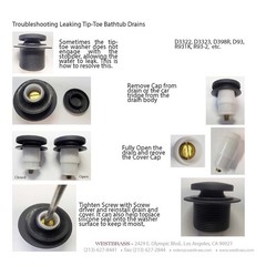 Westbrass Tip-Toe Sch. 40 PVC Bath Waste with One-Hole Elbow, Satin Nickel, D…