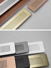 Aluminium Air Vent Grille Furniture Cabinet Metal Vent Cover Single Sided
