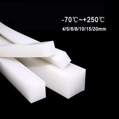 Solid Square Silicone Rubber Strip Sealing Gasket HIGH TEMP 4/5/6/8/10/15/20mm