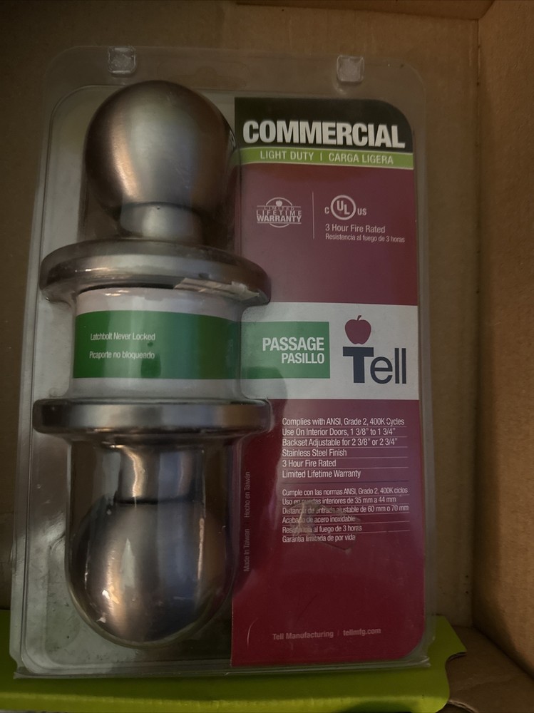 Tell Mfg KT2175 EMP Light-Duty Commercial Ball Passage Lock CL500051