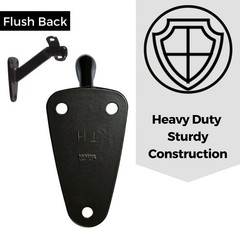 3 PCS Heavy Duty Handrail Bracket Oil Rubbed Bronze Black