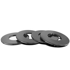 100pcs 3/8″ Black Stainless Steel Flat Washers, Metal Washers for 3/8″, black
