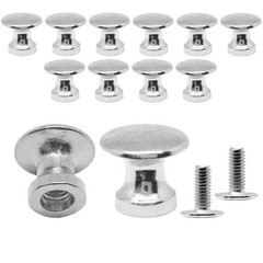 SWZHAI 12 Pcs Mini knobs for Jewelry Box, Small Drawer 11.5*10.5mm, Silver