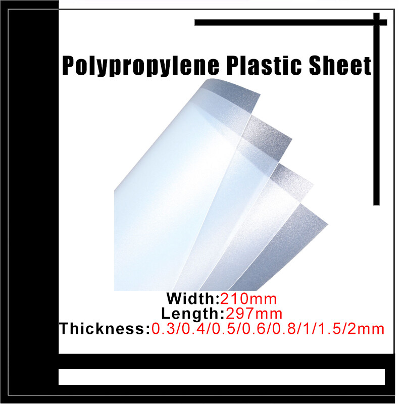 Polypropylene Plastic Thin Sheet PP Sheet Frosted Translucent Thickness 0,3~2mm