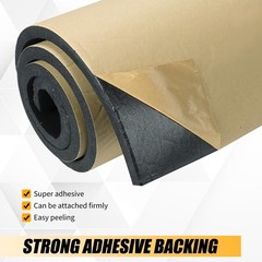 Neoprene Foam Rubber Sheet with Adhesive, 1/4″ Thick x 12″ x 54″ – … Fas