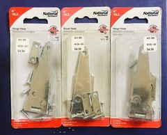 3 Packages – National Hardware N129-627 V288 Hinge Hasp, 4″ Zinc plated