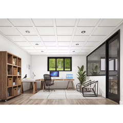 Embassy Ceilings Finished White 2 Ft. X 2 Ft. Modern MDF Square Suspended Ceilin