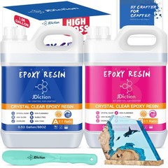 JDiction 1.06 Gallon Epoxy Resin – High Gloss Epoxy Resin Kit, Easy 1:1 Mix, …