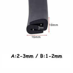 S-Shape Rubber Window Glass Windscreen Seal Edge Protector Strip – 1 Metre Price