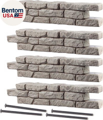 Rock Lock Interlocking Landscape Edging and Border System, Straight Section with