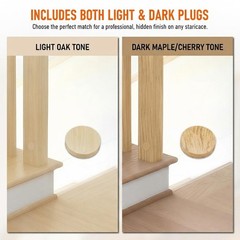 2 PCS Newel Post Mounting Kit Wobbly Stairs 11″ Steel Anchors Hardware Oak