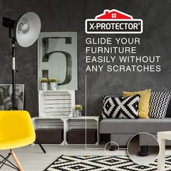 X-Protector Felt Furniture Hardwood Floors 24 Pcs 2 1/2 Inch Furniture Duty