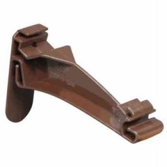 Gutter Hanger, K-Style, Hidden, Traditional, Vinyl, Brown, 5-In. – M1722BHP