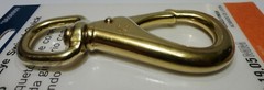 Blue Hawk 3/4in Round Eye Swivel Quick Snap 140lb Brass Finish 0656909