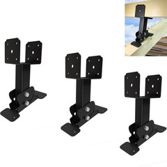 3PCS Heavy Duty Roof Riser Brackets, Adjustable Saddle Roof Riser Post for Gazeb