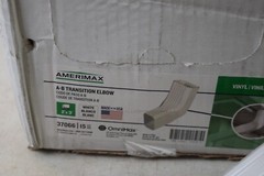 case of 15 Amerimax 37066 Gutter Elbow, White, Vinyl