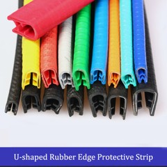 Car Door Boot Edge Strip Trim Guard Seal Rubber U Shape Slot 0.5-12mm Universal