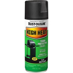 Rust-Oleum 7778830 12oz Black BBQ High Heat Specialty Spray Paint Enamel-1PK