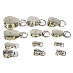 1Pcs Swivel Pulley Sheave Rigging Hanging Lifting Wheel Metal Lift Hoist Rope