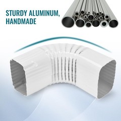 VYH Downspout Gutter Elbows （Positive Elbow，3″x4″ 90 Degrees Style A Gutter E…