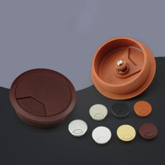 50/53/60/80mm PC Computer Desk Plastic Grommet Table Cable Tidy Wire Hole Cover