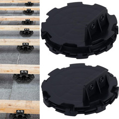 28-Pack Adjustable Deck Support Pedestals for Floating Decks, 0.6″-0.8″ Height