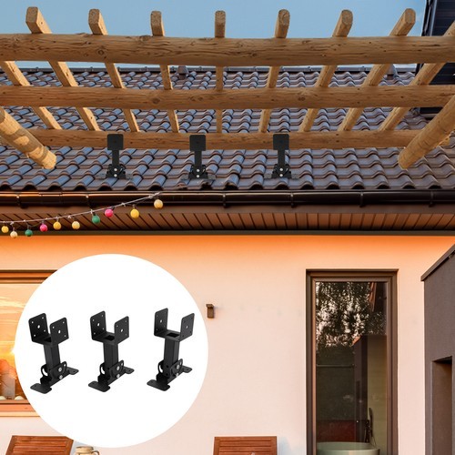 3PCS Roof Beam Brackets Roof Standpipe Bracket Kit Roof Beam Bracket Kit 0-180°