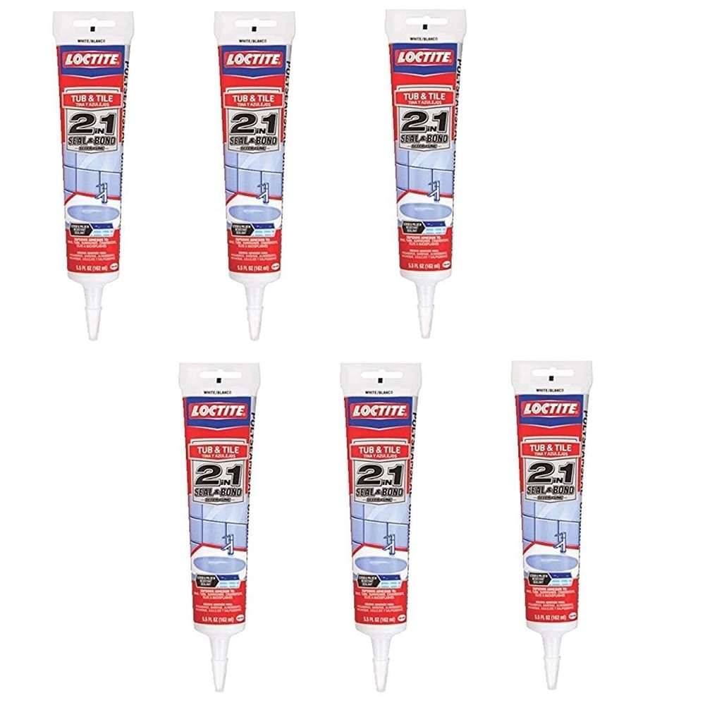 Loctite 1515861 Polyseamseal Tub and Tile Adhesive Caulk, 5.5-Ounce Tube,…