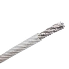 304 Stainless Steel Wire Rope Cable PVC Plastic Coated Dia 0.6mm~12mm 7*7&7*19