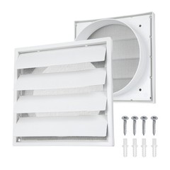 1Set Exhaust Vent Cover (6″ OD, 6.9″L x 6.9″W) – Dryer Air Vent Covers