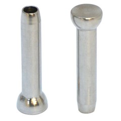10 PC Hand-Crimp Swage Stemball Stainless for WOOD POST 3/16″ Cable Railing