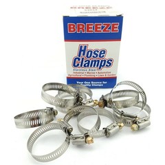 Breeze Power-Seal 62020 13/16 – 1 3/4 Inch Range, 1/2″ 301 SS Band 10 Clamps