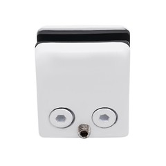 201 Stainless Steel Square Glass Clamp Clip 8 Packs White Glass Clamp Clip