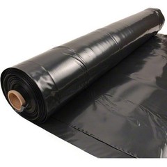 Husky 10′ x 100′ 4 MIL Black Plastic Sheeting – Moisture Barrier – Made in USA