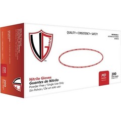 Vanguard Blue 3mil Nitrile Powder-Free Gloves Textured Surface Medium 200Pk