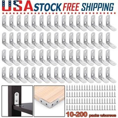 1.5in Stainless Steel Corner Braces 90 Degree Right Angle L Bracket Lot