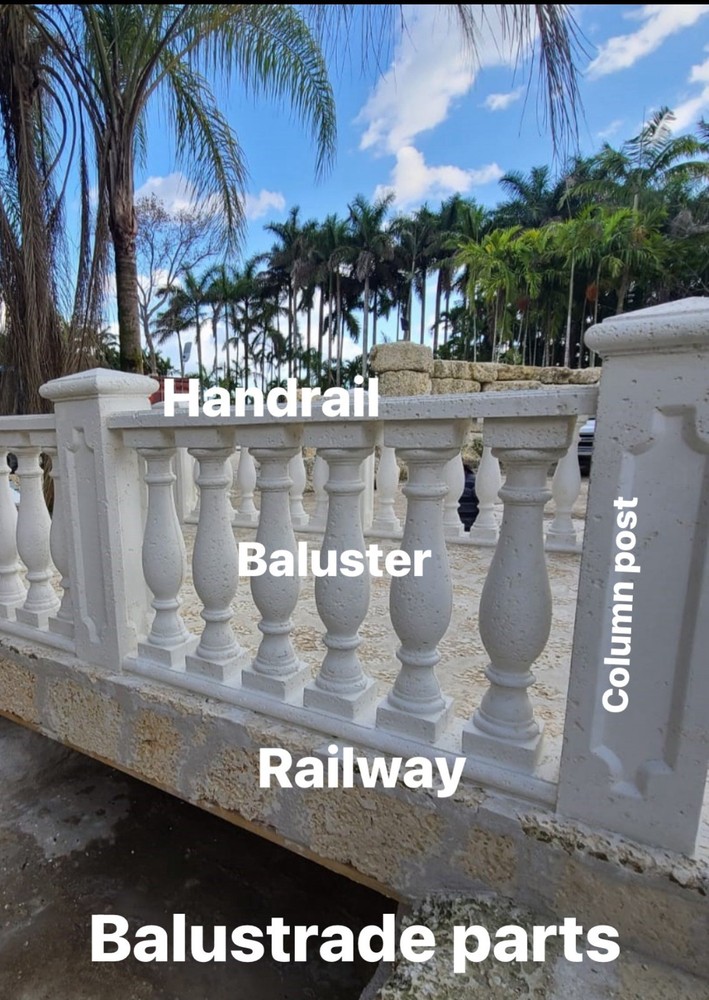SQUARE COLUMNS KEYSTONE FOR BALUSTRADE PRECAST STONE