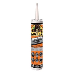 Gorilla Heavy Duty Construction Adhesive, White Glue, 9 9 Ounce (Pack of 1)