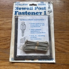 NOS Newell Post Fastener Original Wood or Concrete EFS Eldeen Fastening Systems