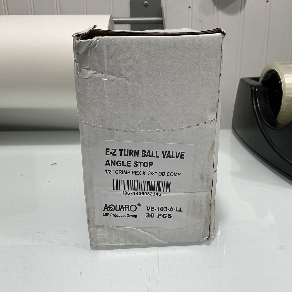 Aquaflo E-Z Turn Ball Valve Angle Stop VE-103-A-LL