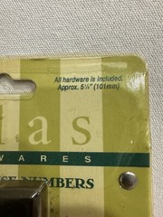 Aged Bronze Mission House Address Number 4 (5 1/2″ Tall)
