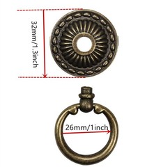 MIZORLIE Antique Bronze Knob Handle Retro Dresser Pull Cabinet Drawer