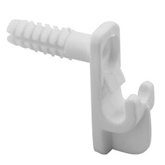 Prime-Line 12-Pack 0.5-in Plastic Wire Closet Back Clip
