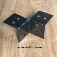 PostHugger™ Double Inside Corner Brackets | For 6×6 (5.5″x5.5″) Posts
