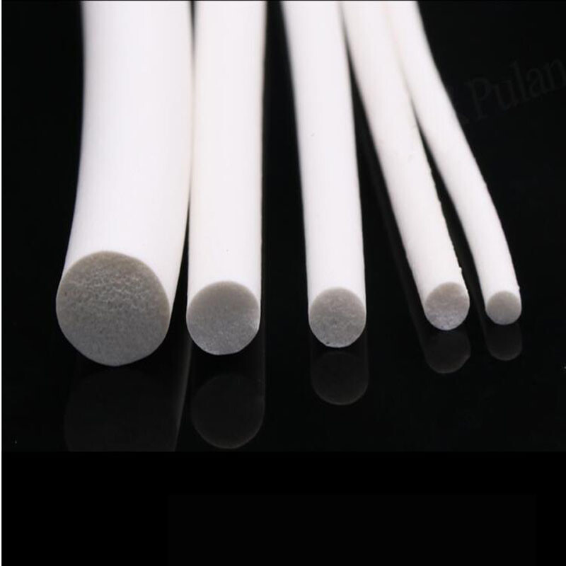 Sponge Cord Foam Rubber Strip Dia 2-25mm Round Foamed Silicone Rubber Seal Strip