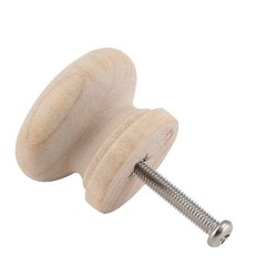 Uenhoy 30 Pcs Round Wooden 1 1/8″ (28mm), 30pcs, Unfinished Wood Color