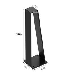 Orgerphy 10″ Black Triangle Heavy Duty Steel Bench Table Legs Set of 4