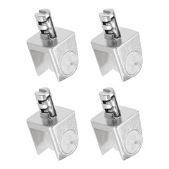 4Pcs 12mm Glass Shelf Holder Zinc Alloy Adjustable Clips Clamp 5-8mm Thickness