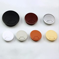 50/53/60/80mm PC Computer Desk Plastic Grommet Table Cable Tidy Wire Hole Cover