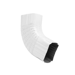 3 In. X 4 In. White Aluminum Downspout B-Elbow